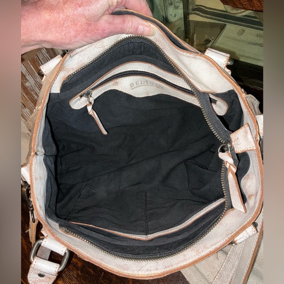 Bed Stu Rockababy Satchel Crossbody Shoulder Bag Icicle Rustic Nectar Lux $295 - Picture 13 of 14